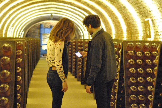 Schlumberger Sparkling Wine Cellar World Entrance Ticket in Vienna - Trading your voucher, getting the audio guide, and avoiding device hiccups