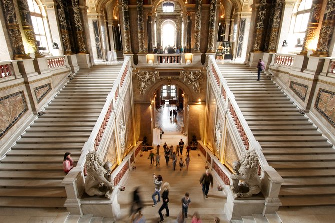 Skip the Line: Kunsthistorisches Museum Vienna Entrance Ticket - The museum staircase and Klimt collaboration detail