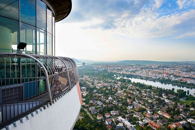 Vienna Danube Tower - The express lift and 360° observation walk (the main stop)
