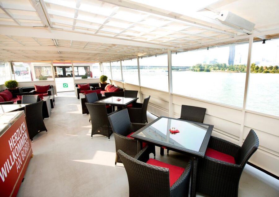 Vienna: Heurigen Cruise with Viennese Songs and Buffet - The 3-hour Danube route: modern lights and classic facades
