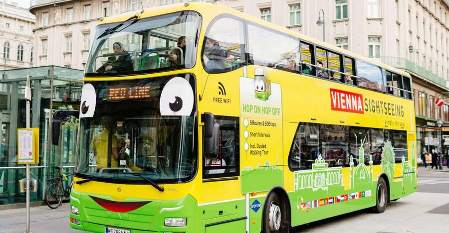 Vienna: Hop-On Hop-Off Sightseeing Bus Tour in 19 Languages - Yellow Line for Schönbrunn and Belvedere, with the city center as your anchor