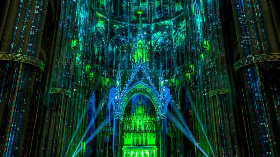 Vienna: Light of Creation Votive Church Immersive Light Show - What the 30-minute 360-degree program feels like, act by act