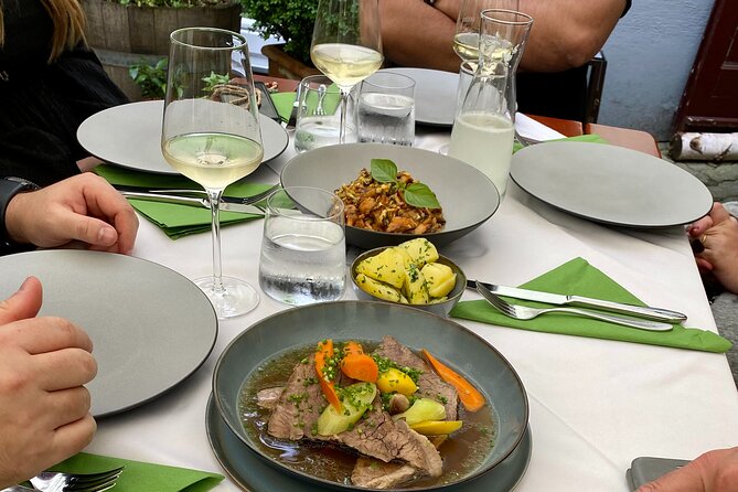 Vienna Nightlife Experience: Food, Wine, Cocktails & Vibes - Dinner stop: a traditional Austrian dish plus a beer or wine