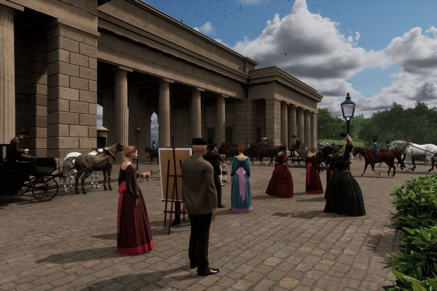 Vienna: Time Traveling Virtual Reality Sightseeing Tour - Hofburg hunting with Sisi and Emperor Franz Joseph: the wink moment